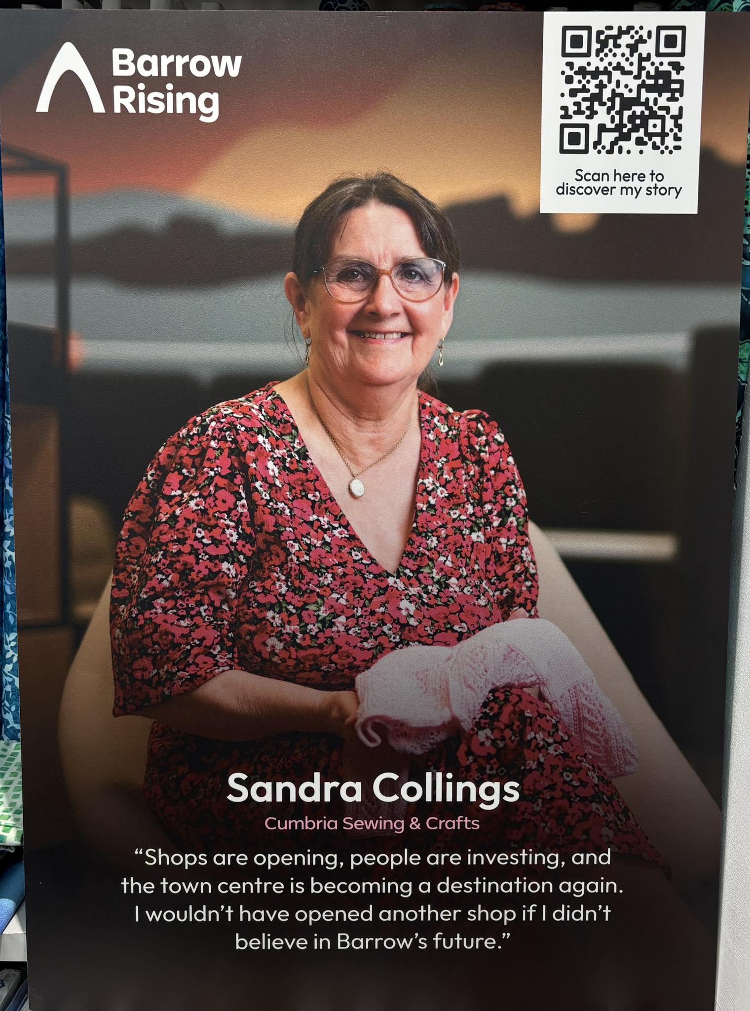 sandra barrow full cumbria sewing and crafts wool fabric quilting knitting supplies